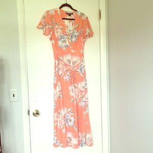 French Connection Cari Midi Peach Blossom size 8